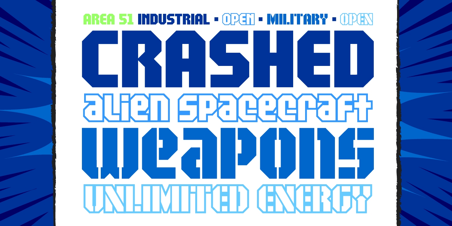 Area 51 Font Poster #1