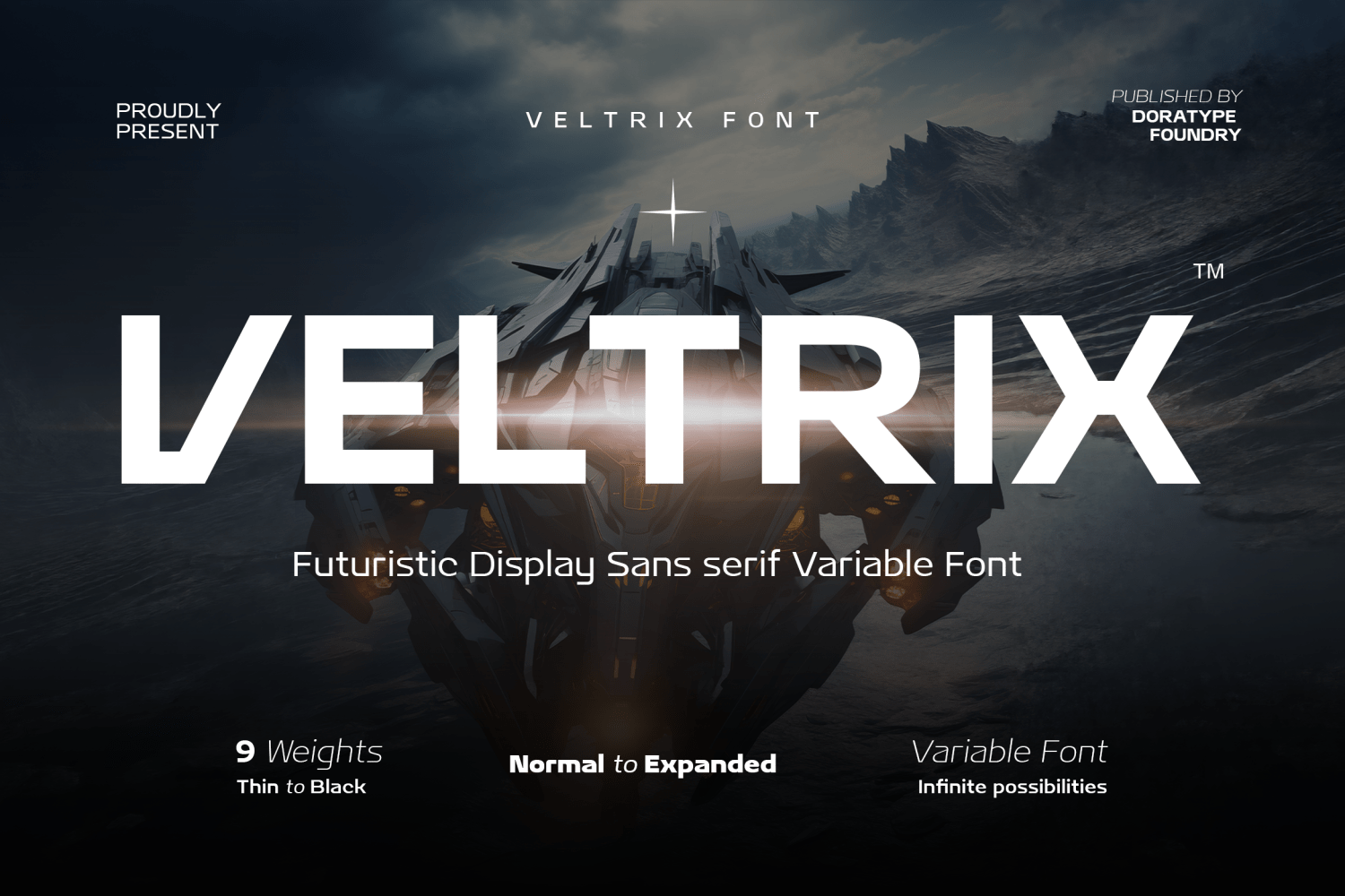 Veltrix Font Poster