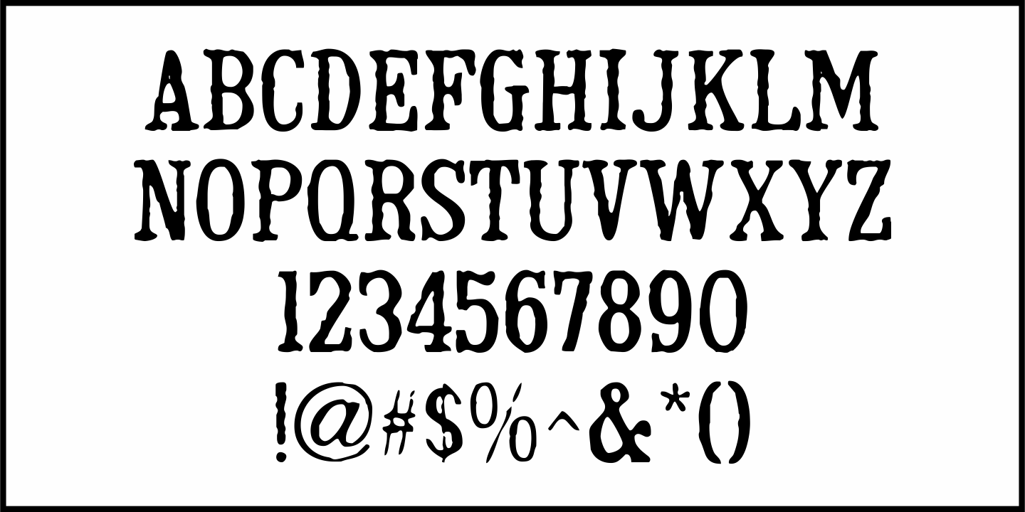 Unnerving Font Poster #1