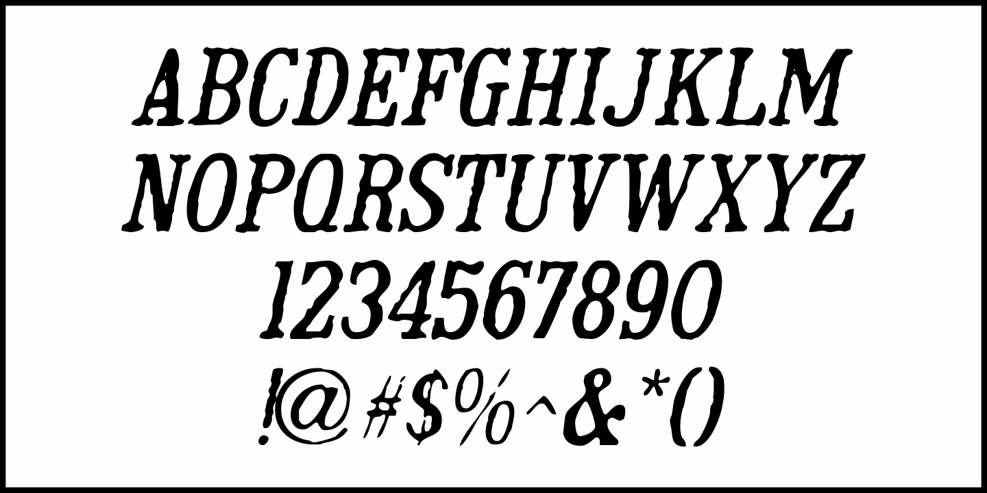 Unnerving Font Poster #1