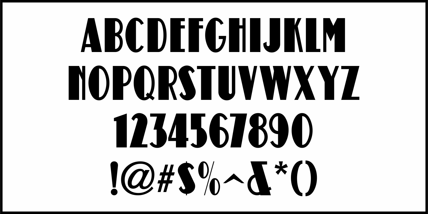 Movie Set Font Poster #3