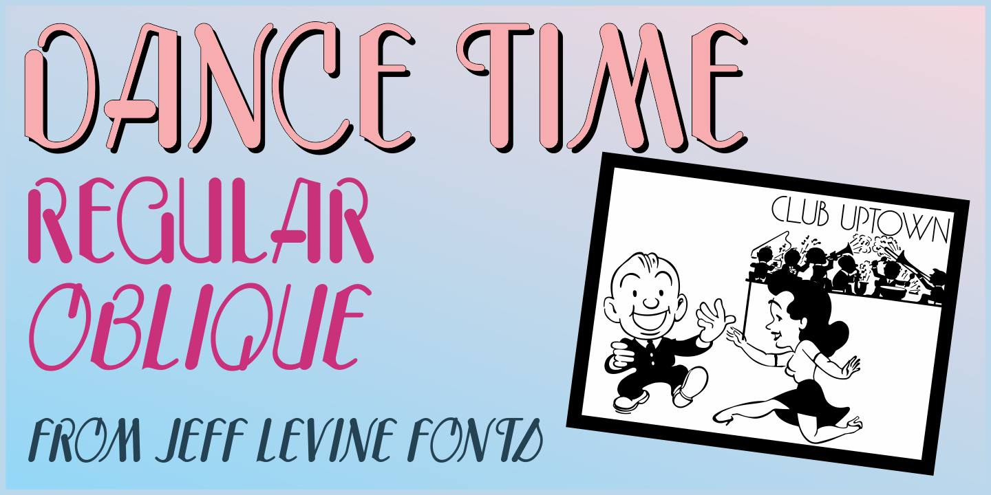 Dance Time Font Family Poster