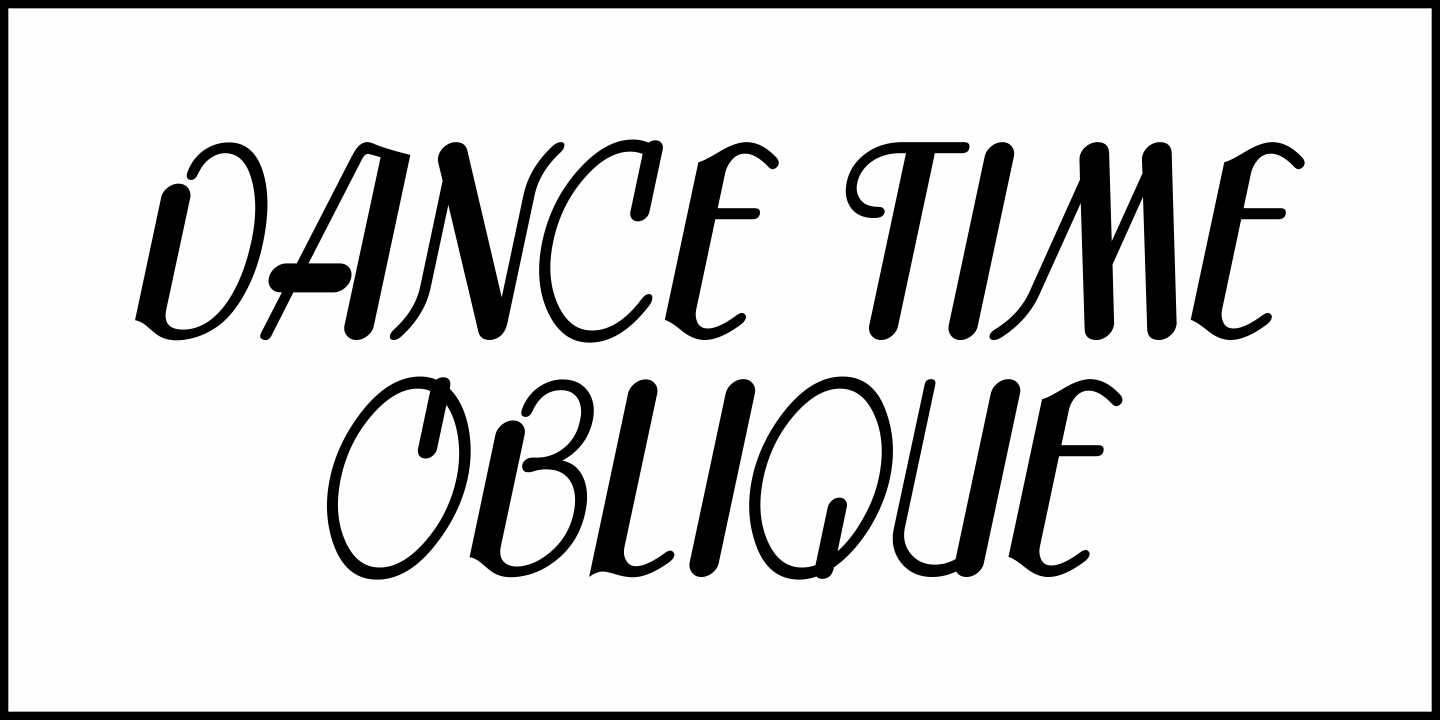 Dance Time Font Poster #1