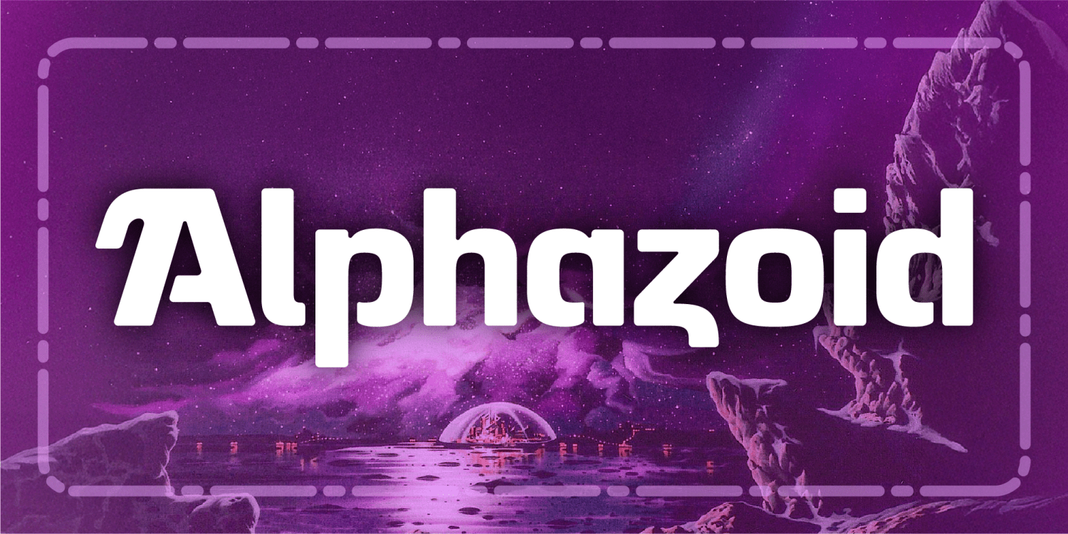 Alphazoid Font Poster #1