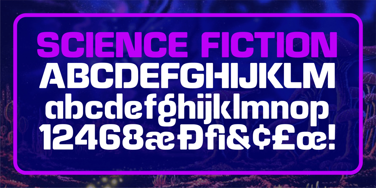 Alphazoid Font Poster #1