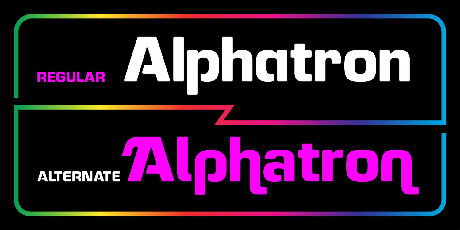 Alphazoid Font Poster #1
