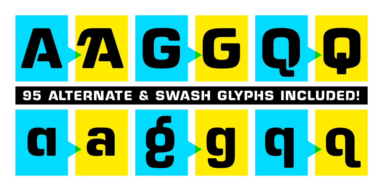 Alphazoid Font Poster #1
