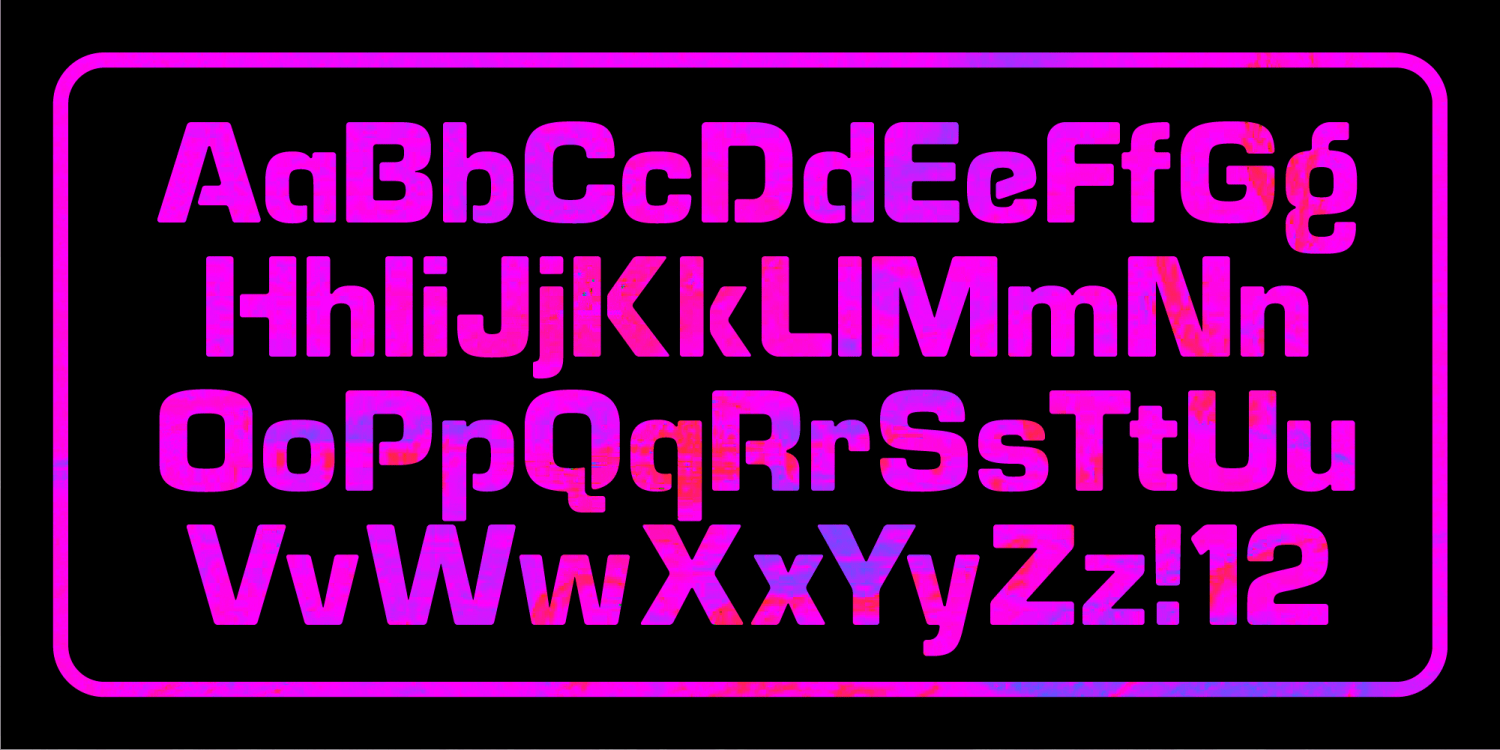 Alphazoid Font Poster #1
