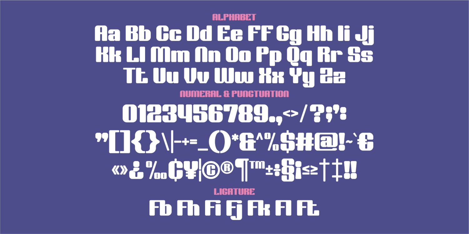 Year Sync Font Poster #1