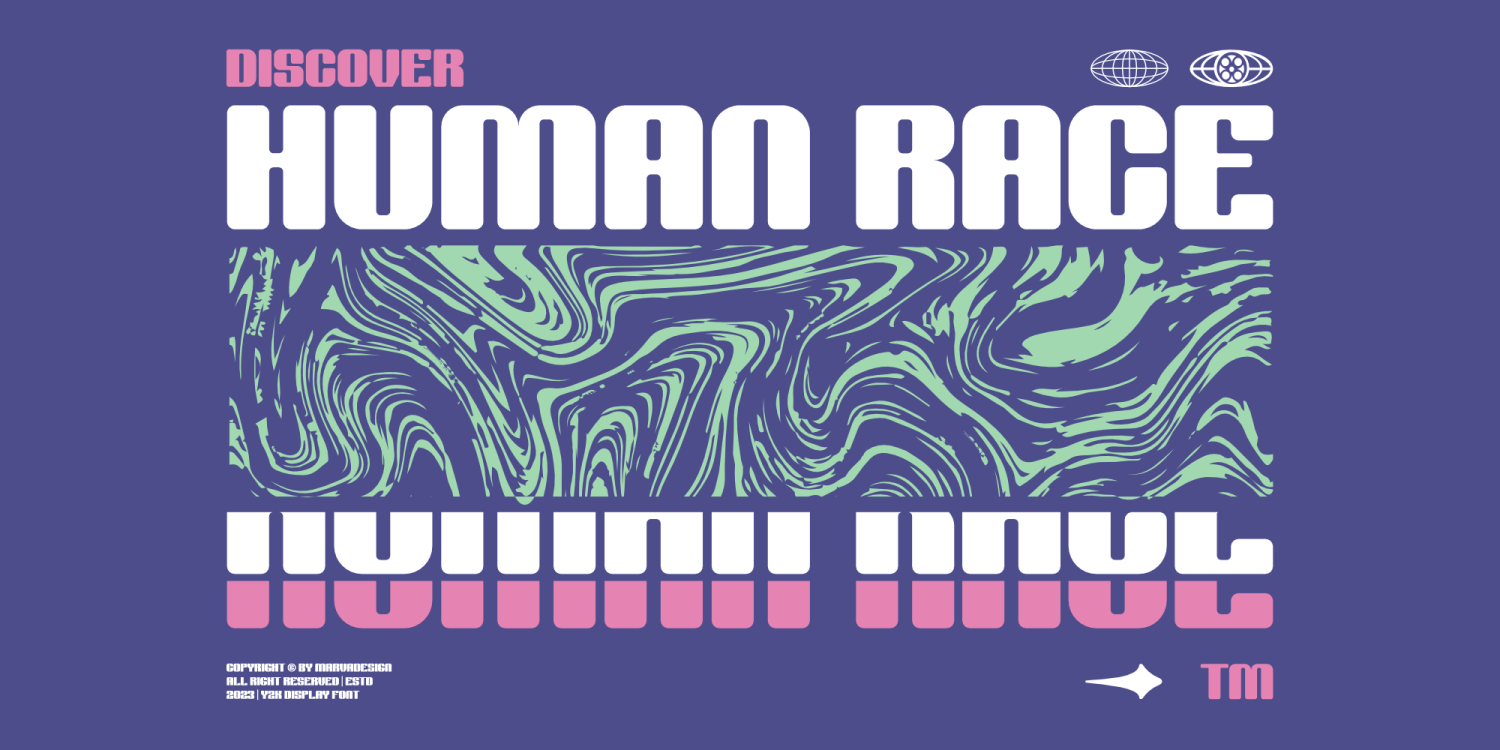 Year Sync Font Poster #1