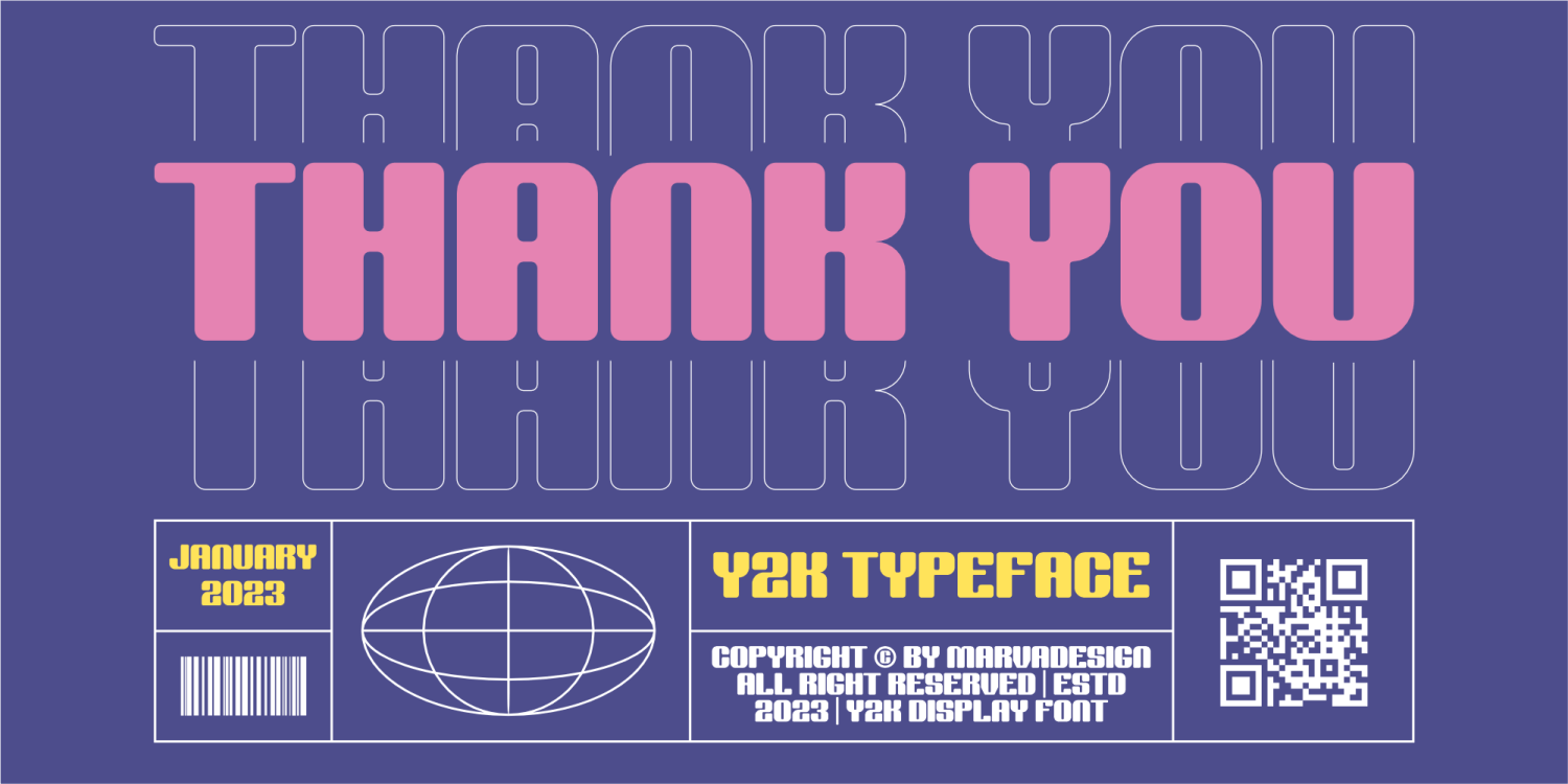 Year Sync Font Poster #1