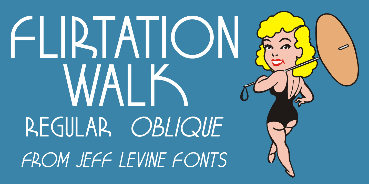 Flirtation Walk Font Poster #1