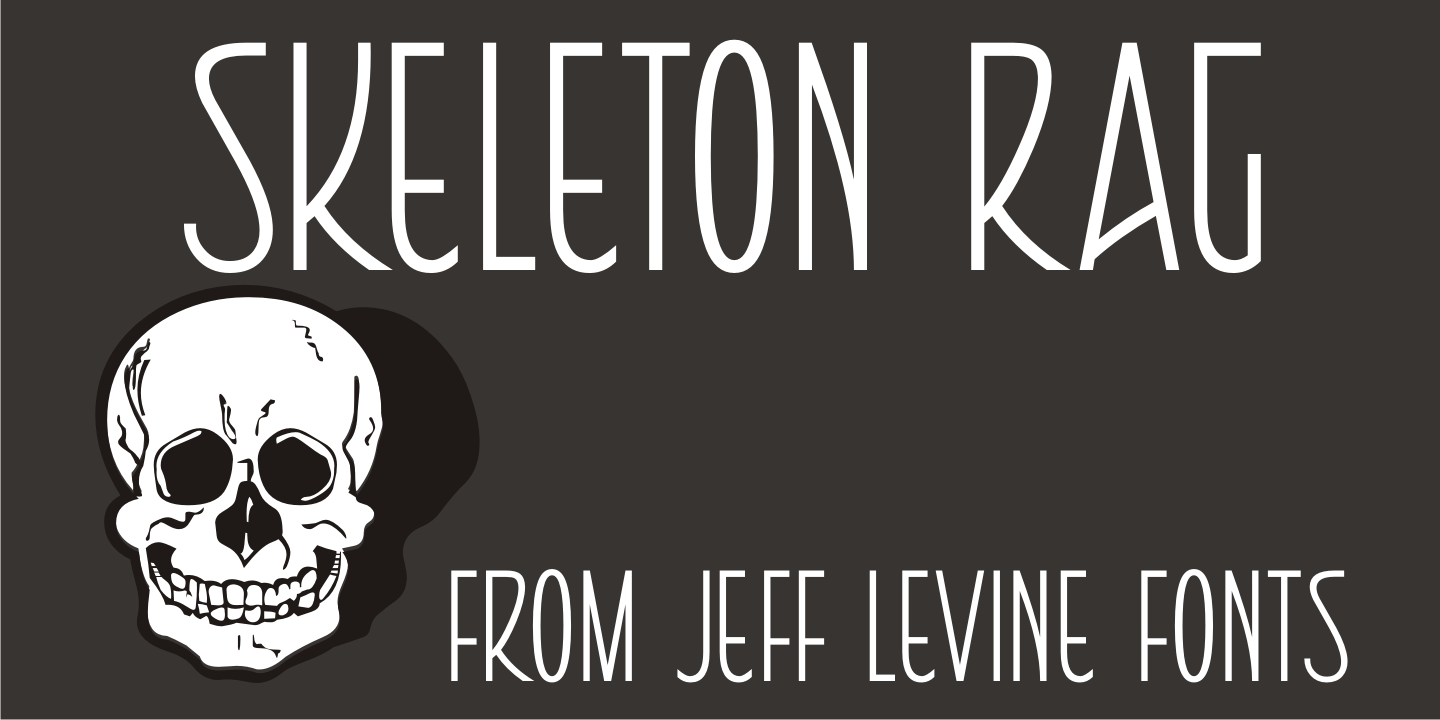Skeleton Rag Font Poster #1