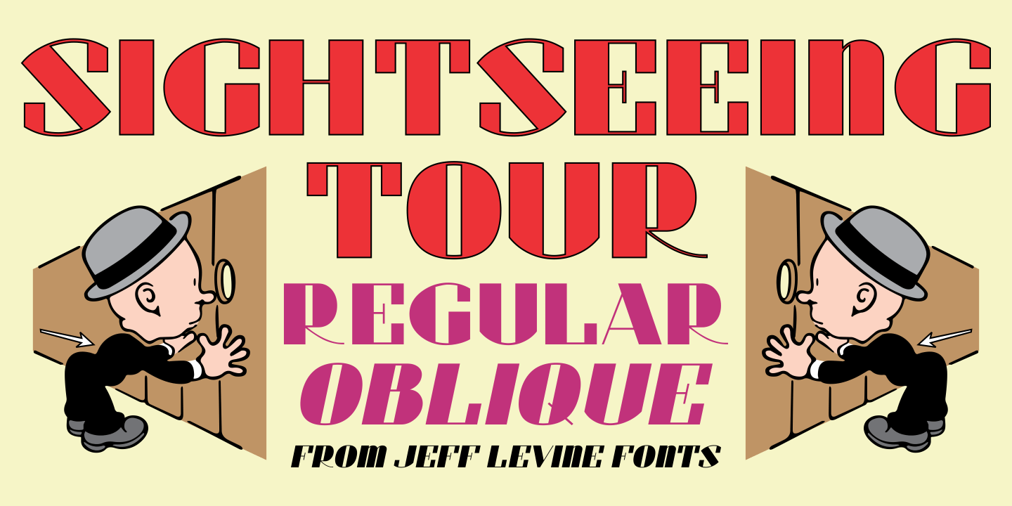 Sightseeing Tour Font Family Poster