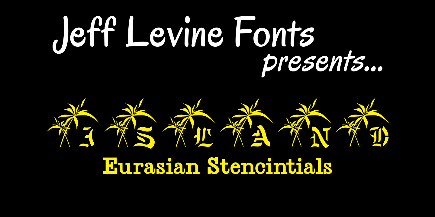 Eurasian Stencinitials Font Family