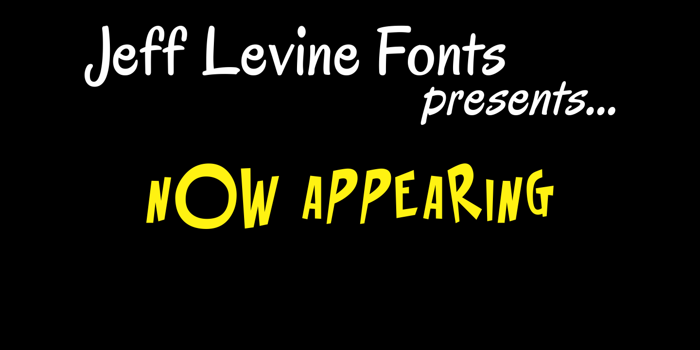 Now Appearing Font Family