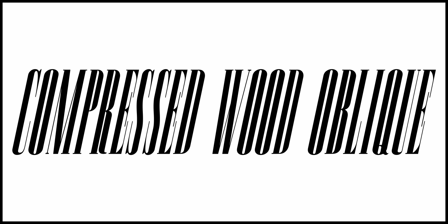 Compressed Wood Font Poster #4
