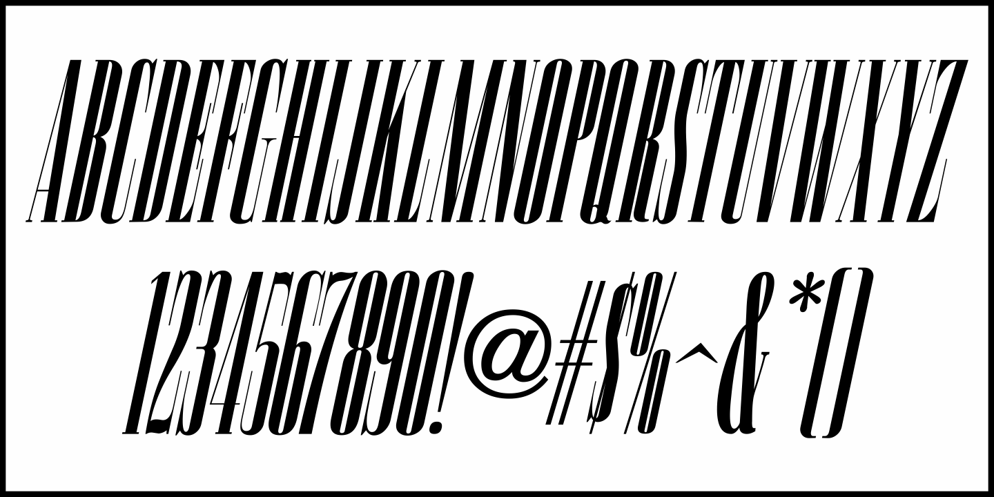 Compressed Wood Font Poster #5