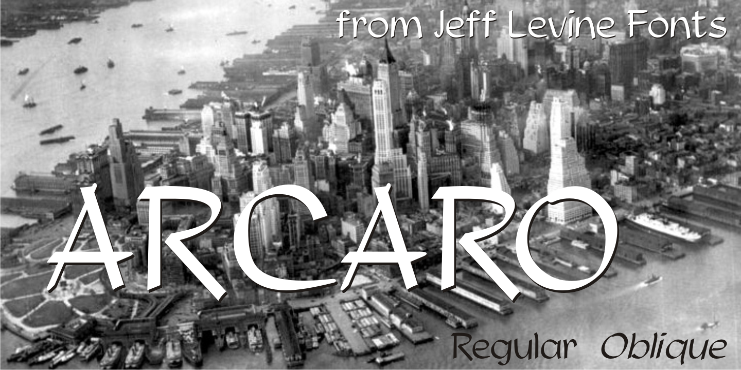 Arcaro Font Poster #1