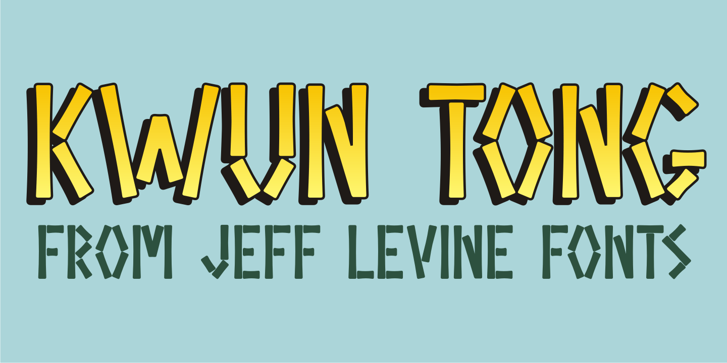 Kwun Tong Font Family Poster