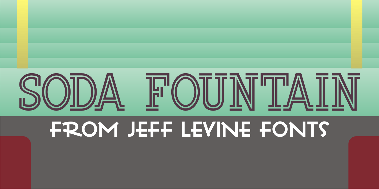 Soda Fountain Font Family Poster