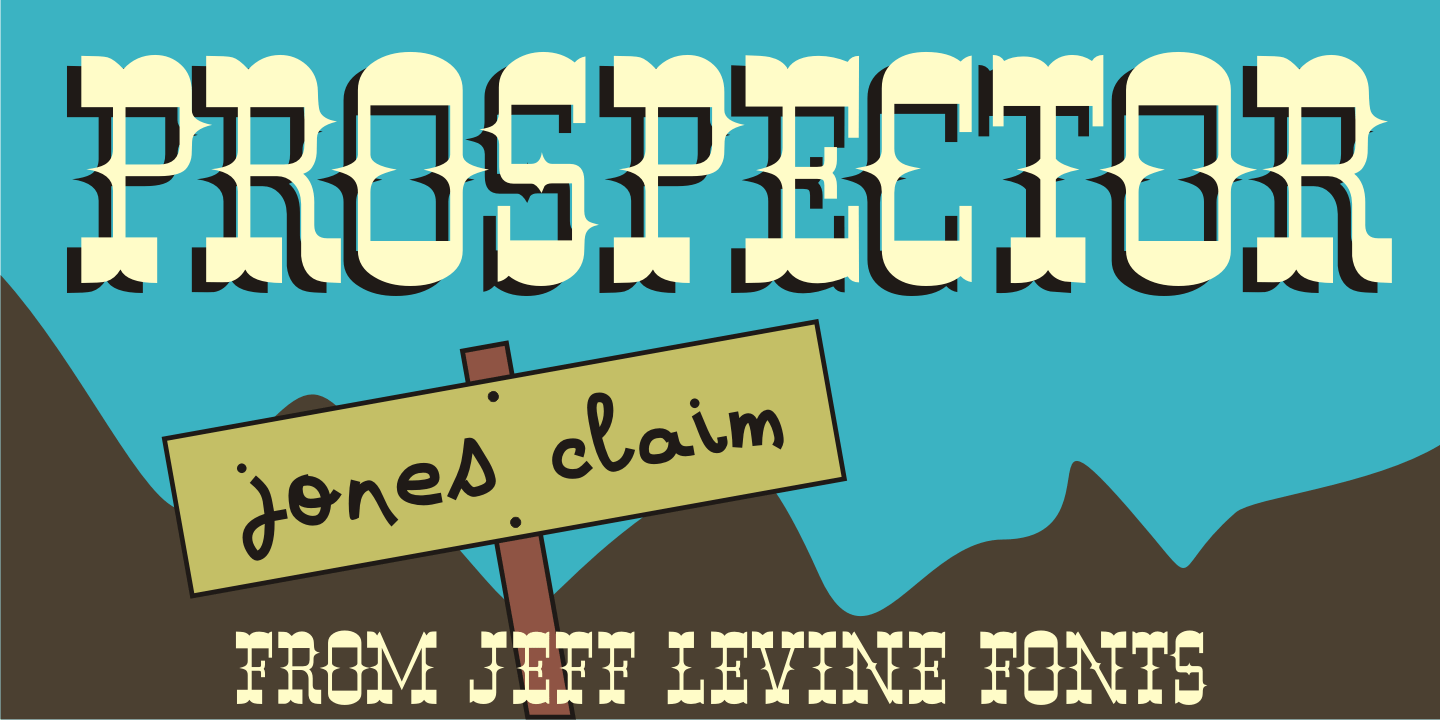 Prospector Font Poster #1