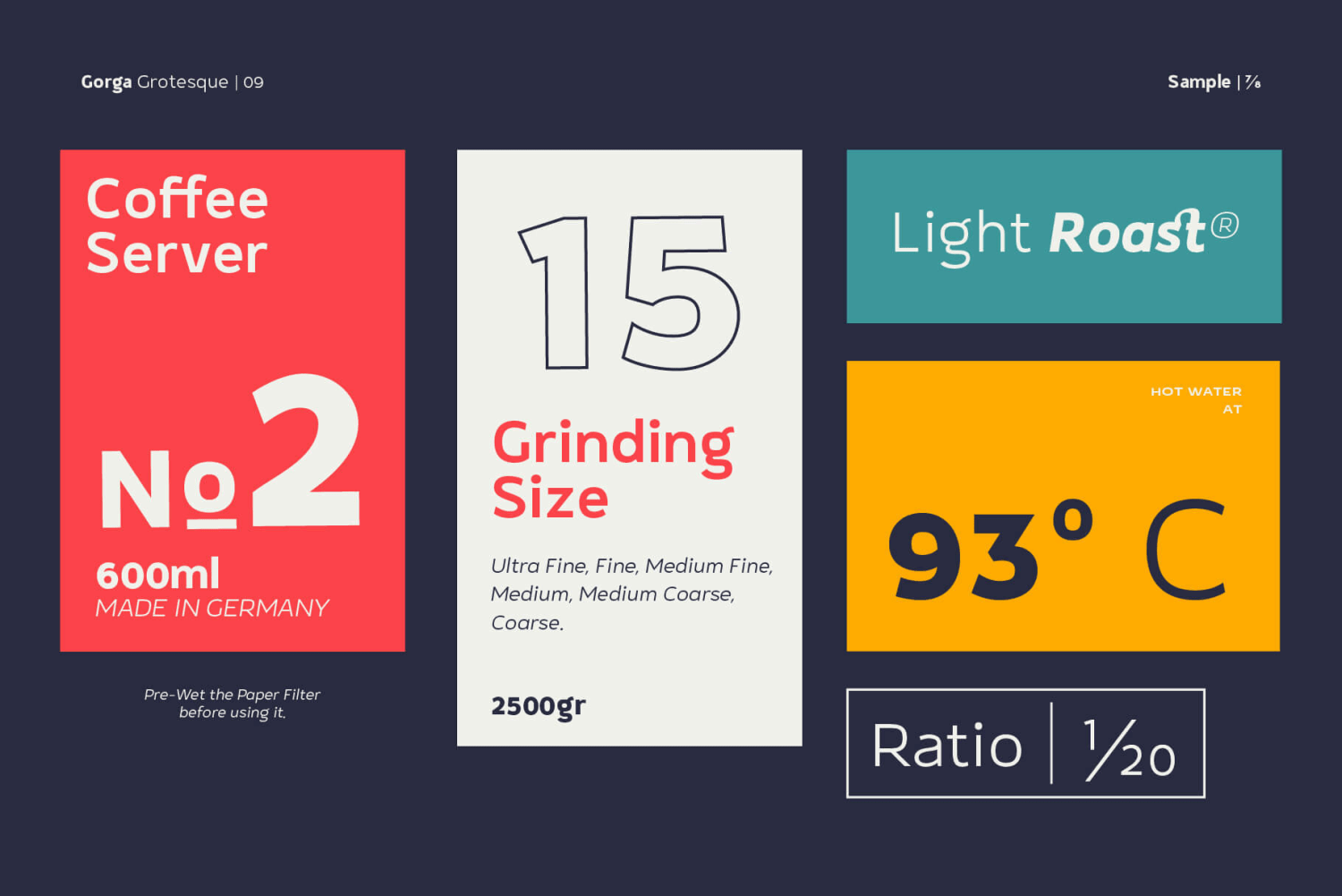 Gorga Grotesque Font Poster #1