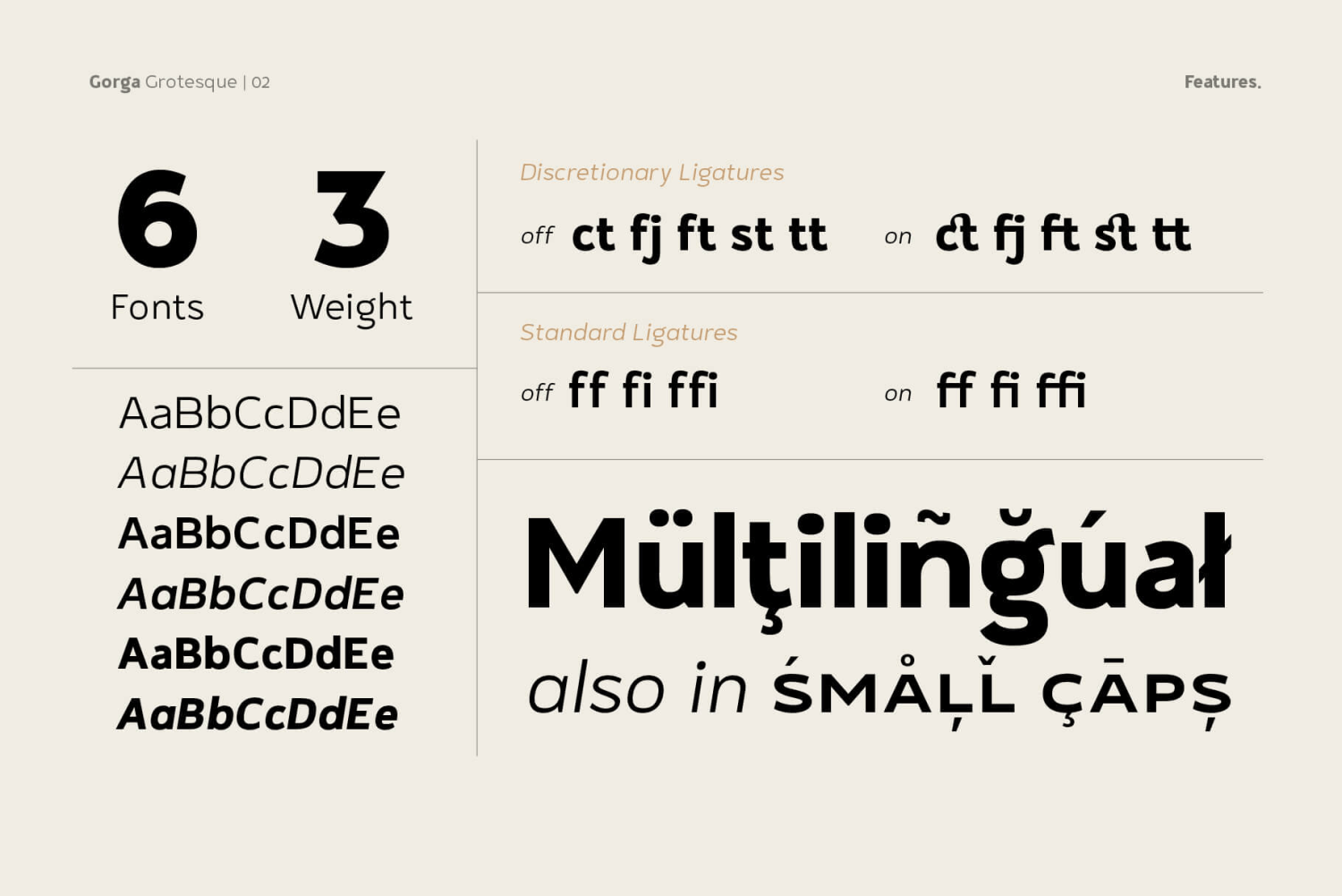 Gorga Grotesque Font Poster #1