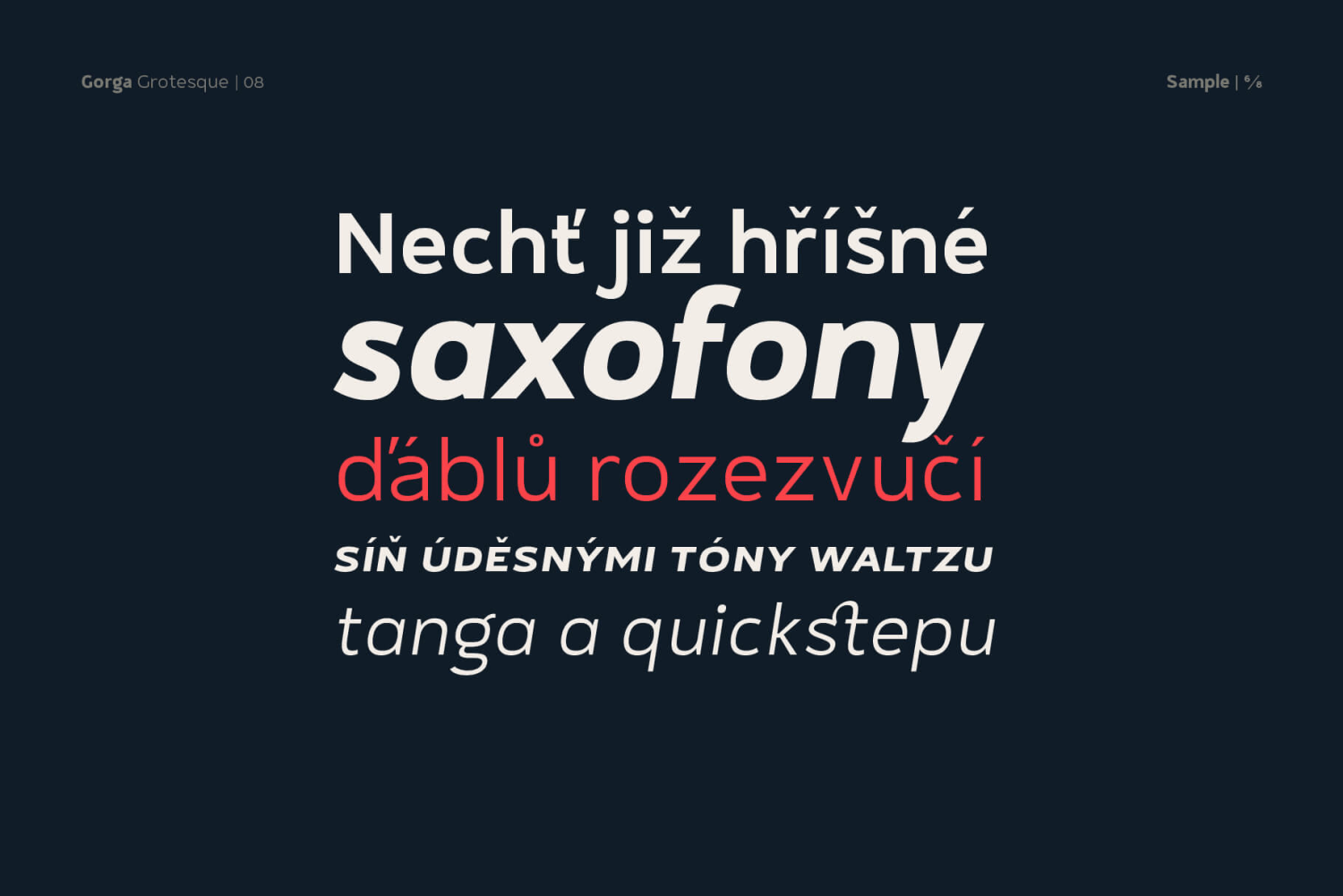 Gorga Grotesque Font Poster #1