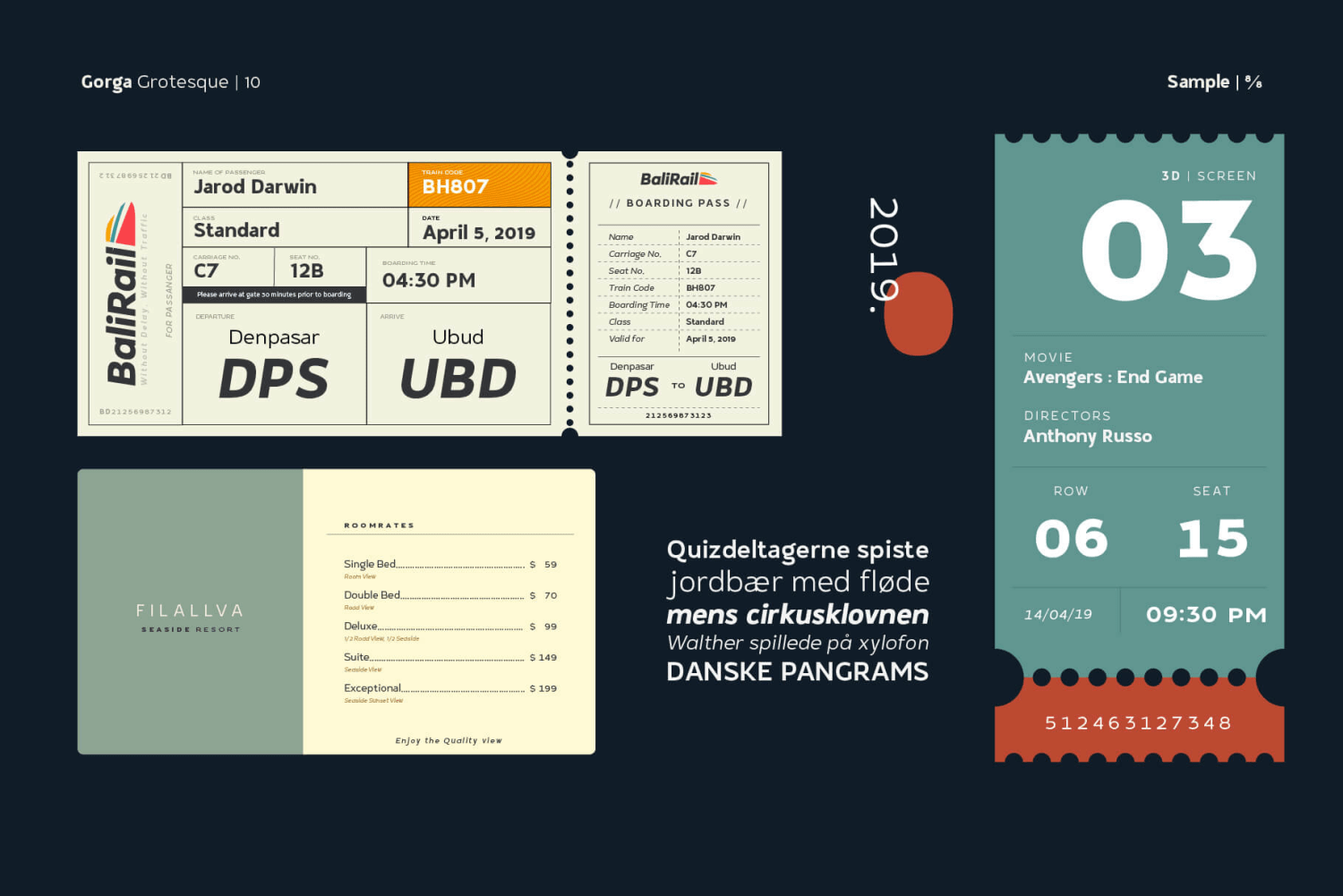 Gorga Grotesque Font Poster #1