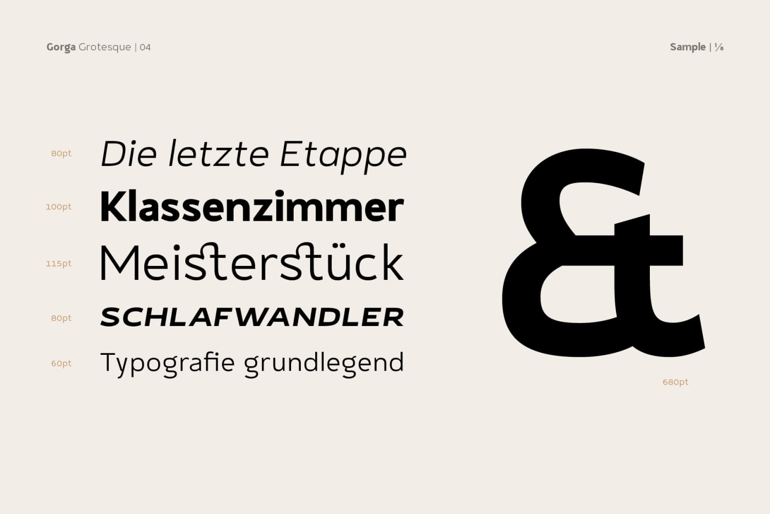 Gorga Grotesque Font Poster #1