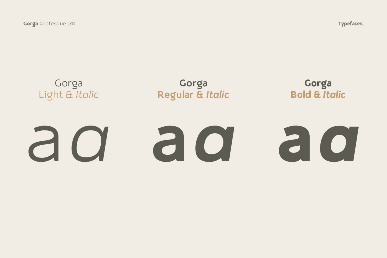 Gorga Grotesque Font Poster #1