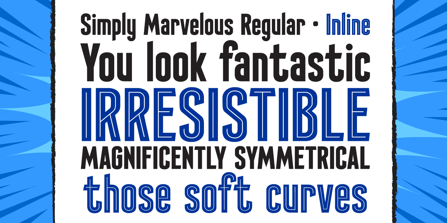 Simply Marvelous Font Poster #1