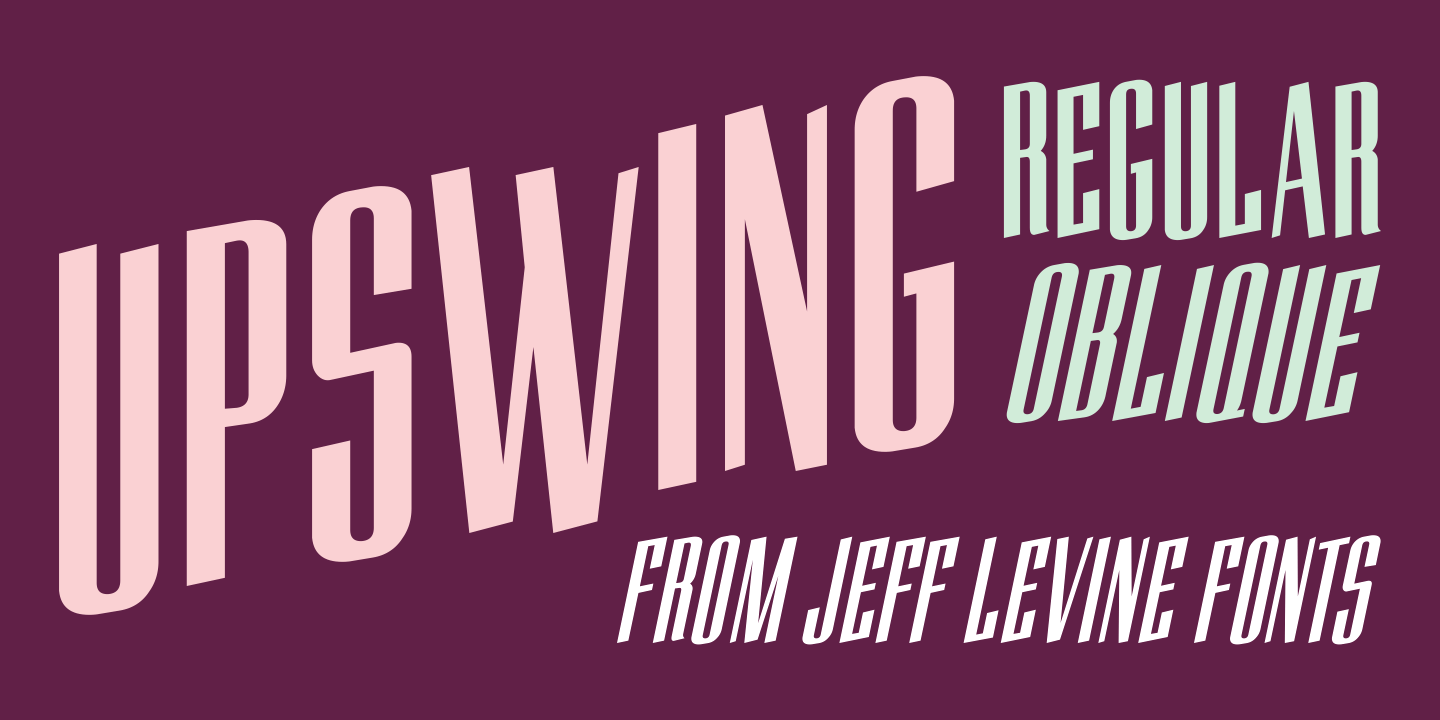 Upswing Font Family Poster