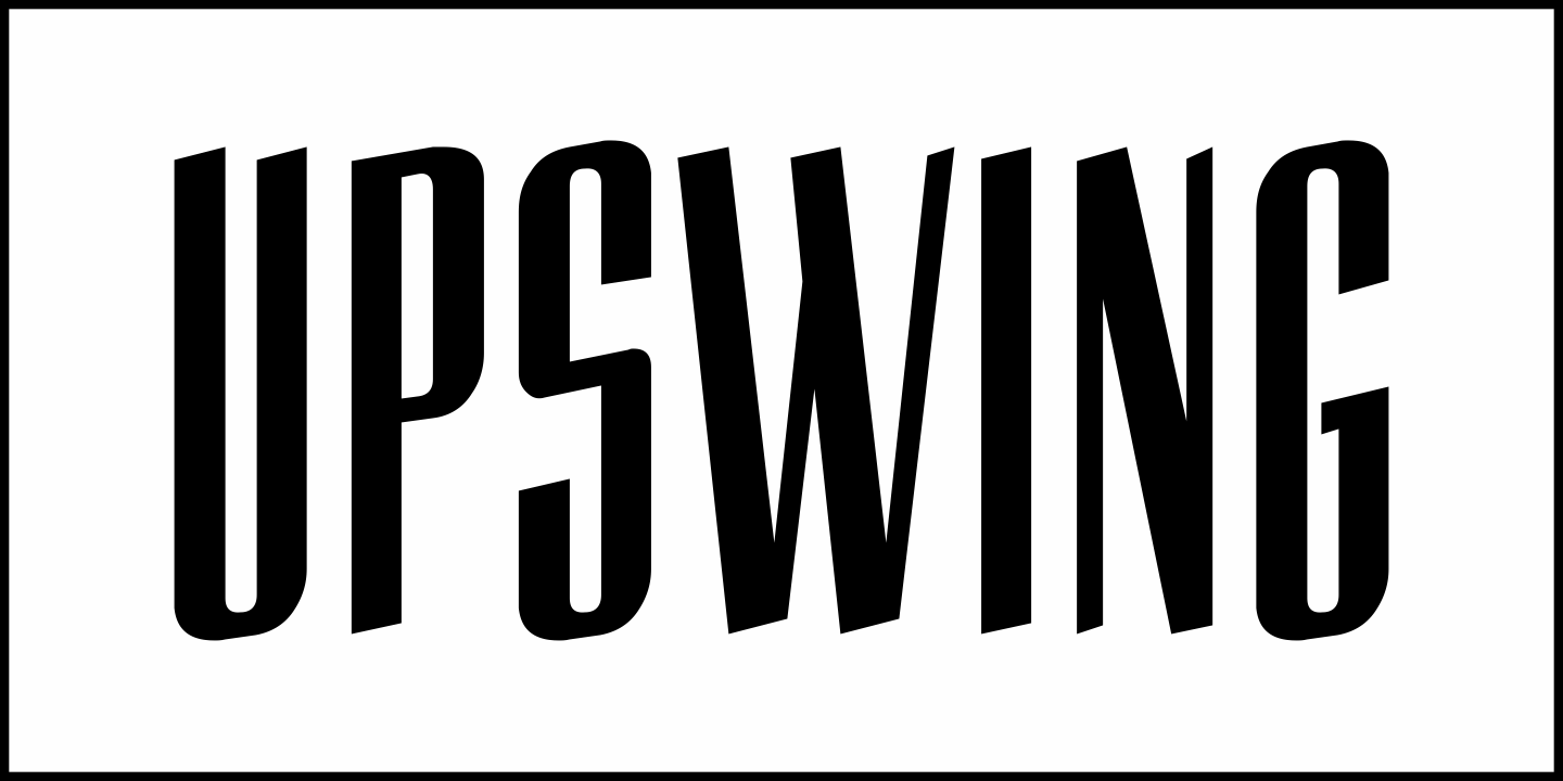 Upswing Font Poster #2