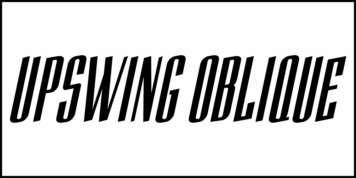 Upswing Font Poster #4