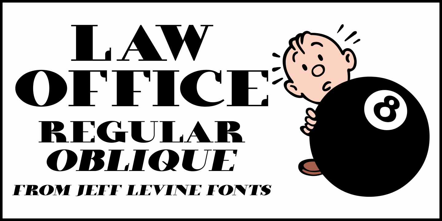 Law Office Font Poster #1