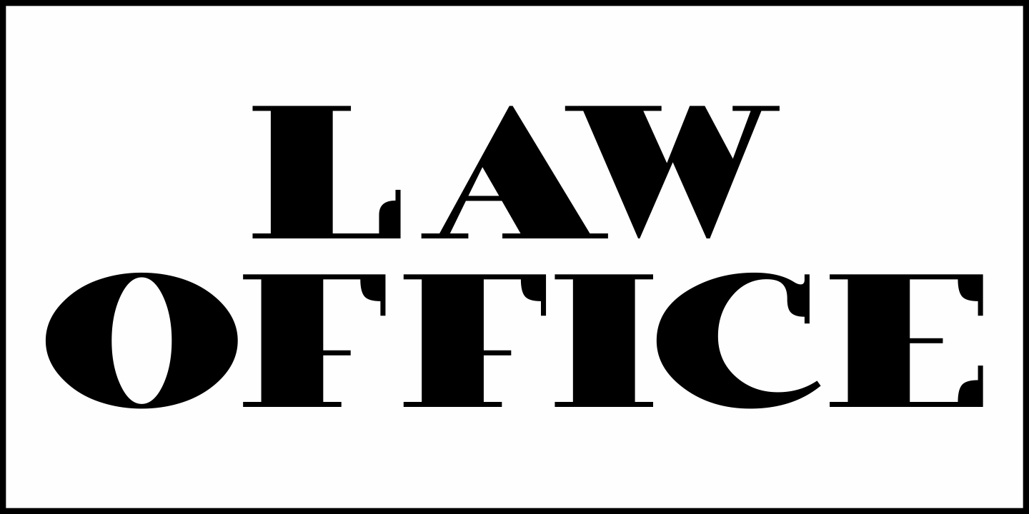 Law Office Font Poster #1