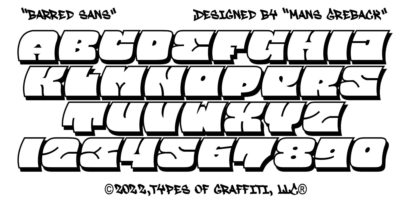 Barred Sans® Font Family