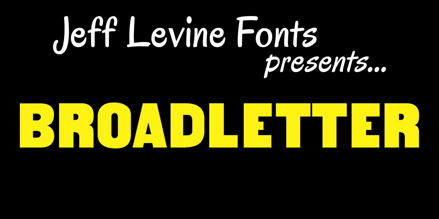 Broadletter Font Family Poster