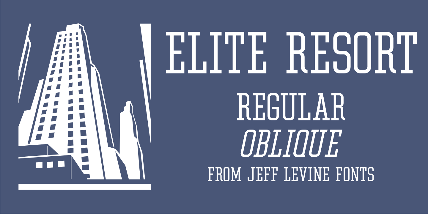 Elite Resort Font Poster #1
