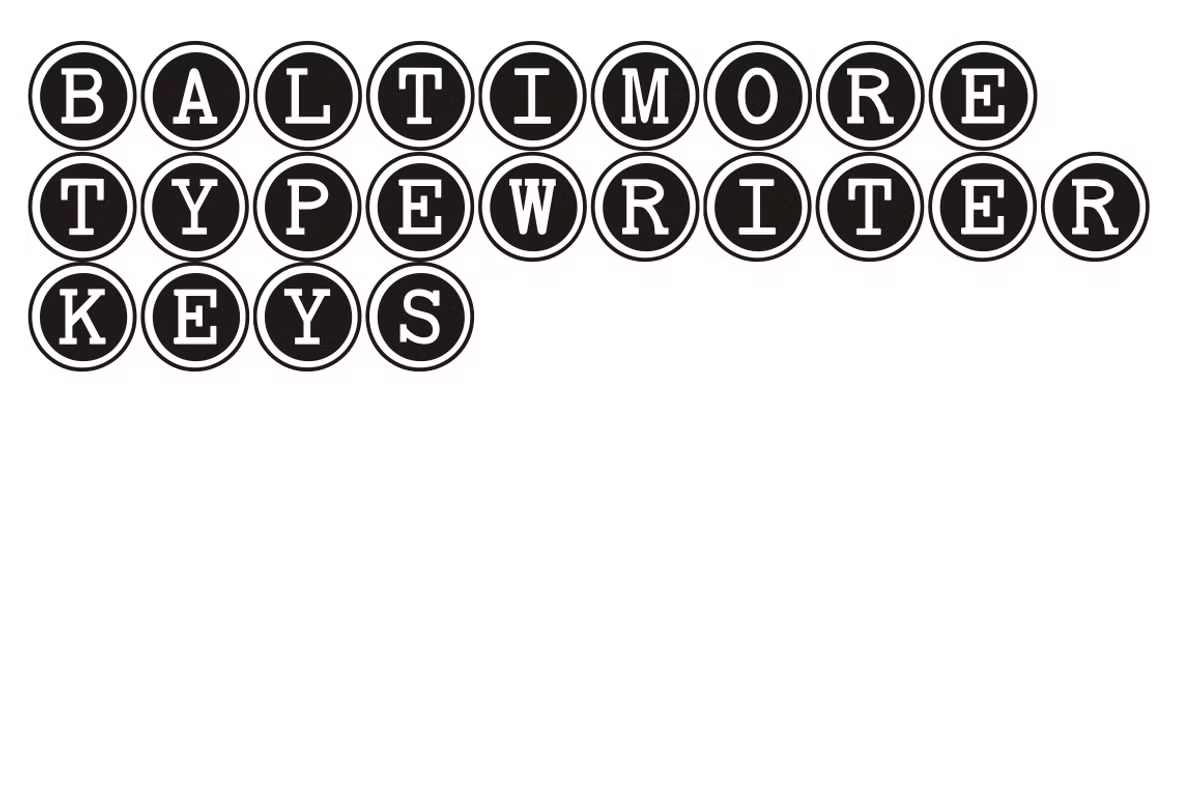 Baltimore Typewriter Font Poster #1