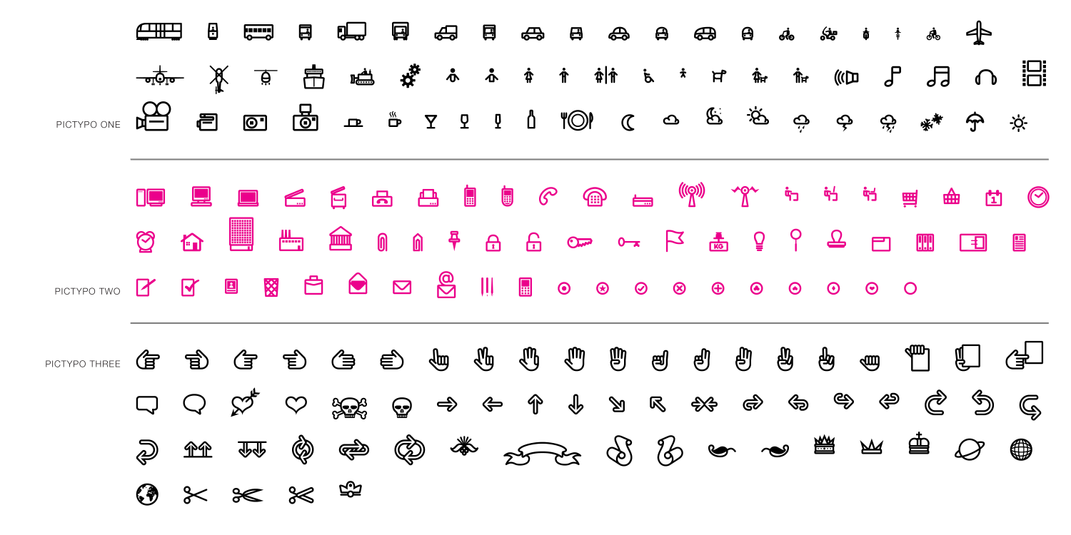 Pictypo Font Poster #1