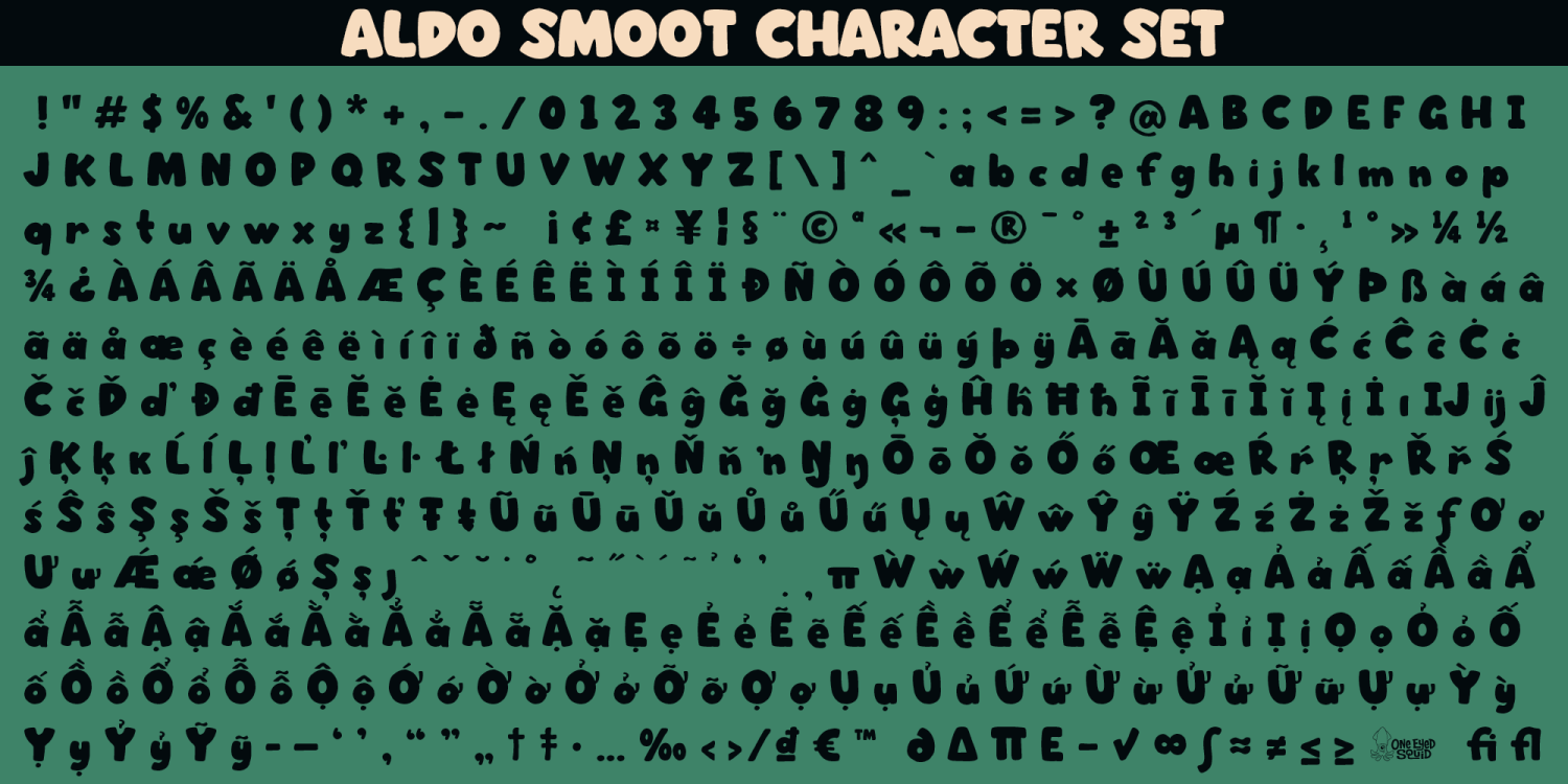 Aldo Smoot Font Poster #6