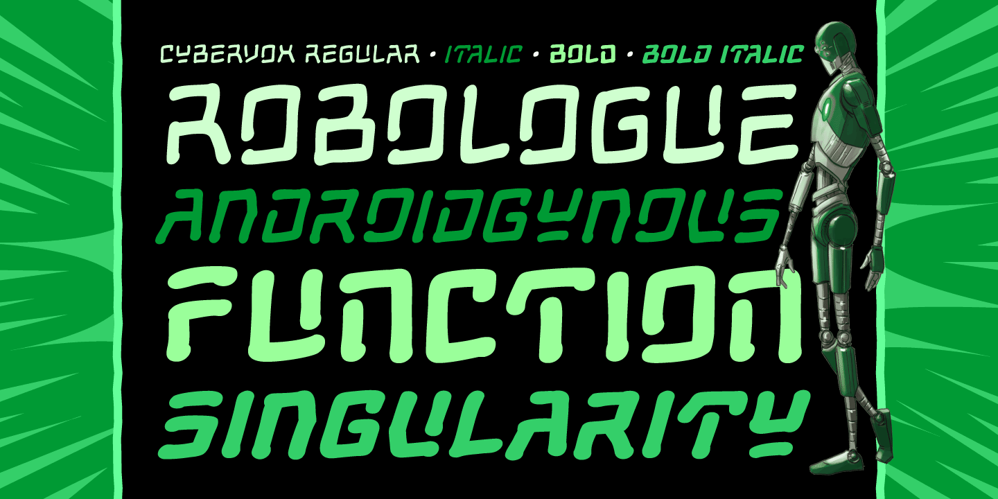 Cybervox Font Poster #1