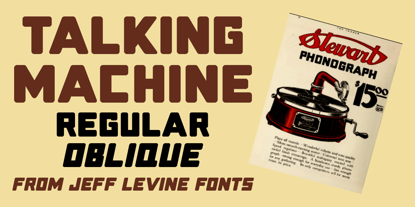 Talking Machine Font Family