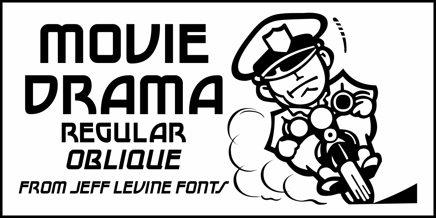 Movie Drama Font Poster #1
