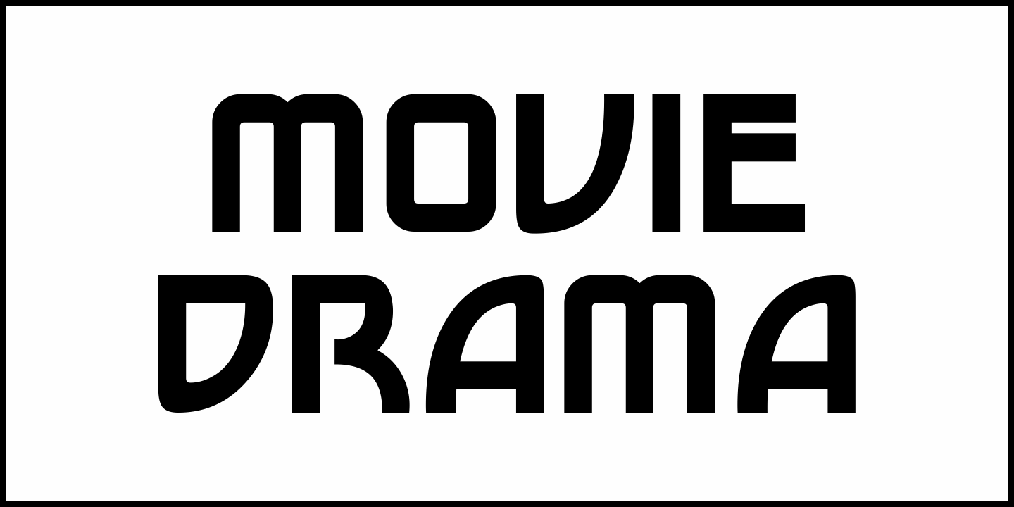 Movie Drama Font Poster #2