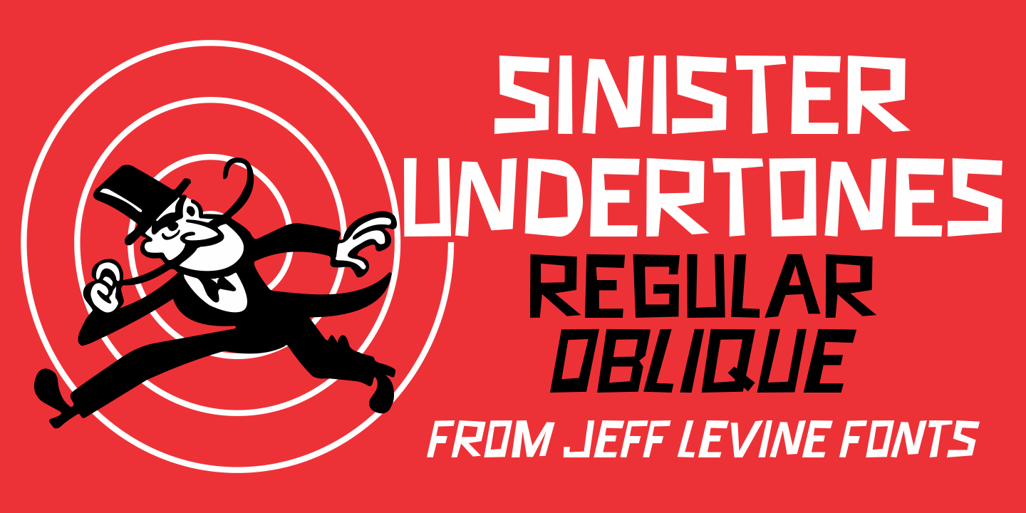 Sinister Undertones Font Poster #1