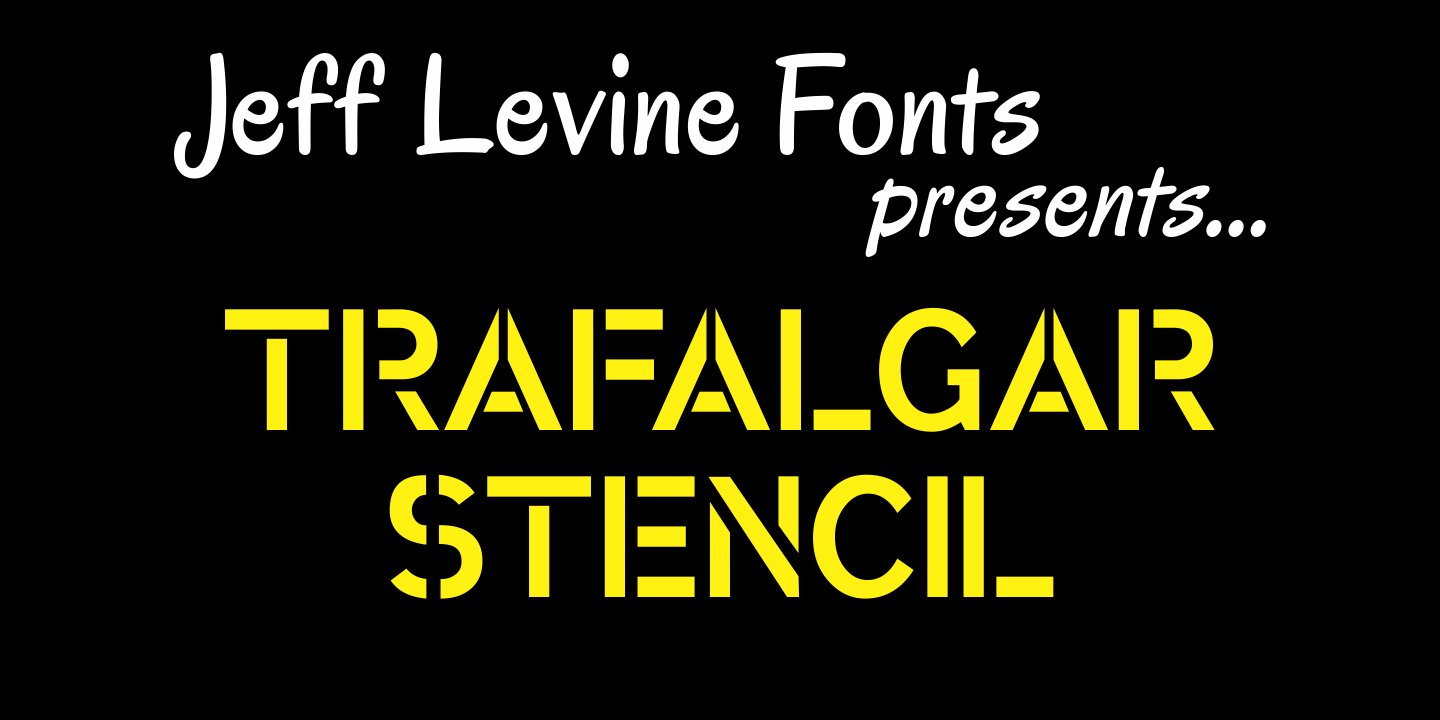 Trafalgar Stencil Font Family